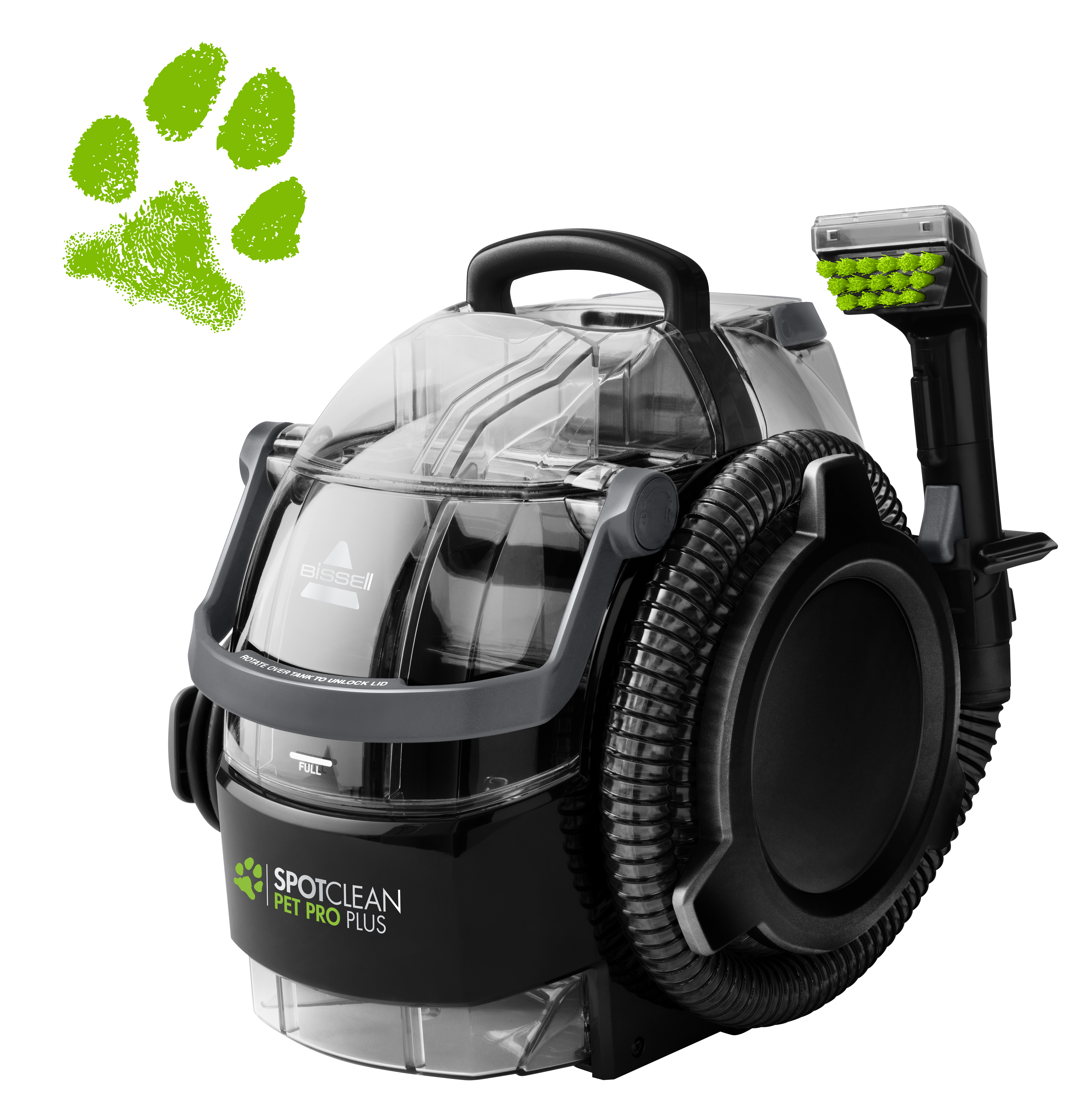 Bissell | SpotClean Pet Pro Plus Cleaner | 37252 | Corded operating | 750 W | Black/Titanium | 24 month(s)