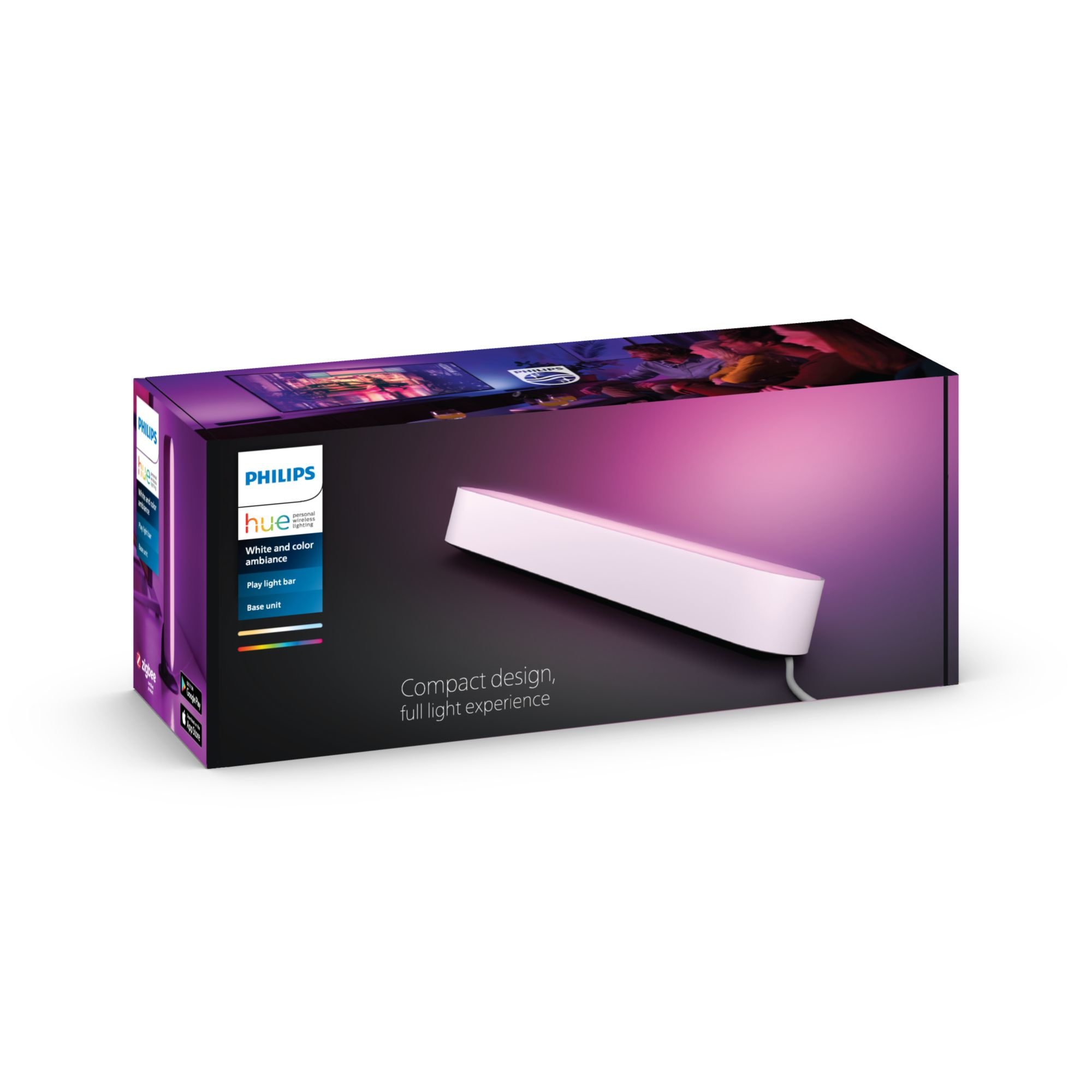 Philips Hue Play WCA Lightbar Base, White | 42 W | 2000-6500 Hue White Colour Ambiance