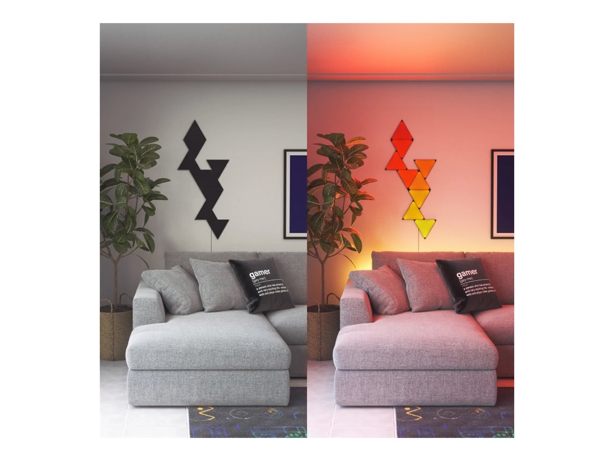 Nanoleaf Shapes Black Mini Triangles Expansion Pack (10 panels)