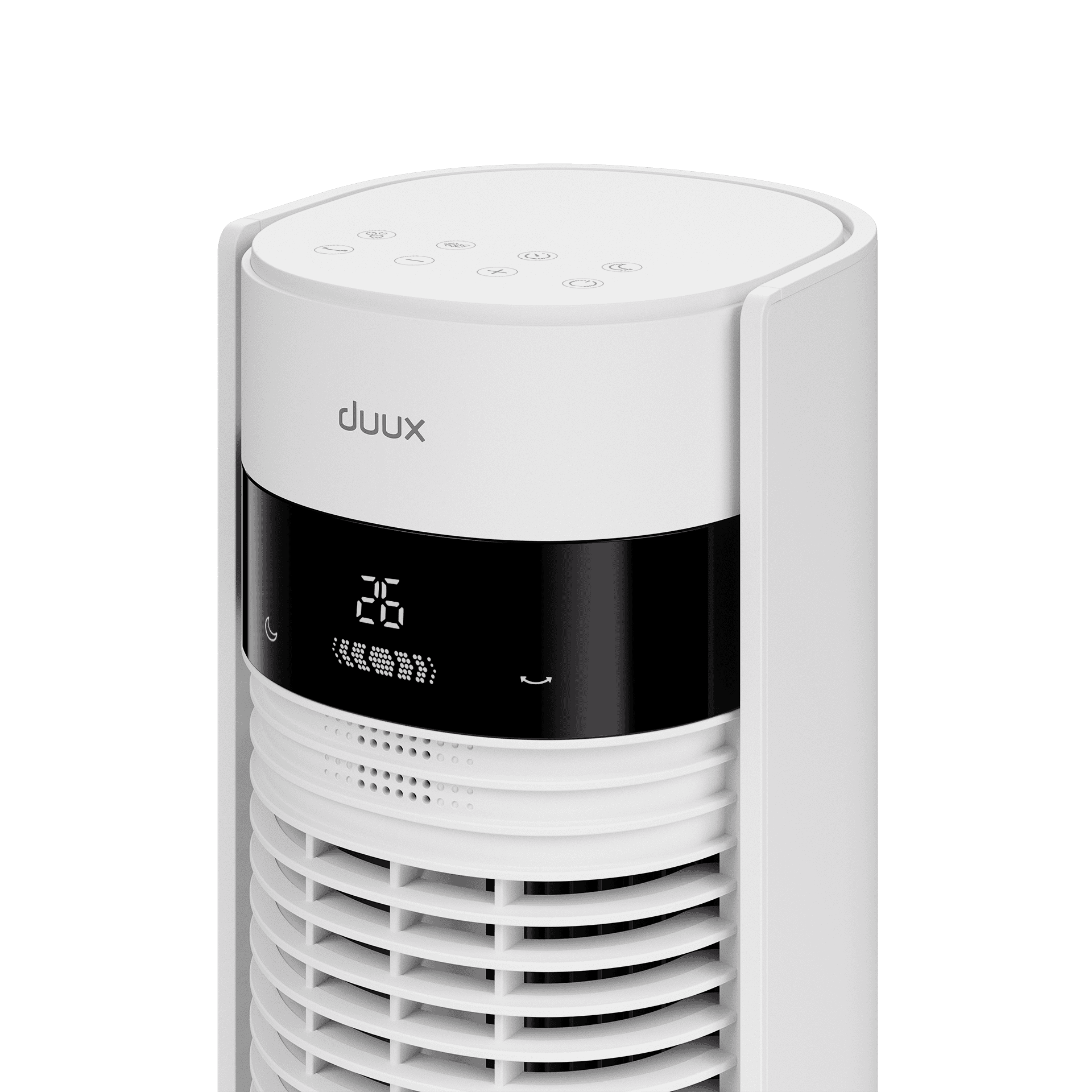 Duux | Fan | Elevate | Smart Tower Fan | 4.5-40 W | Number of speeds 12 | Oscillation | Remote control | White