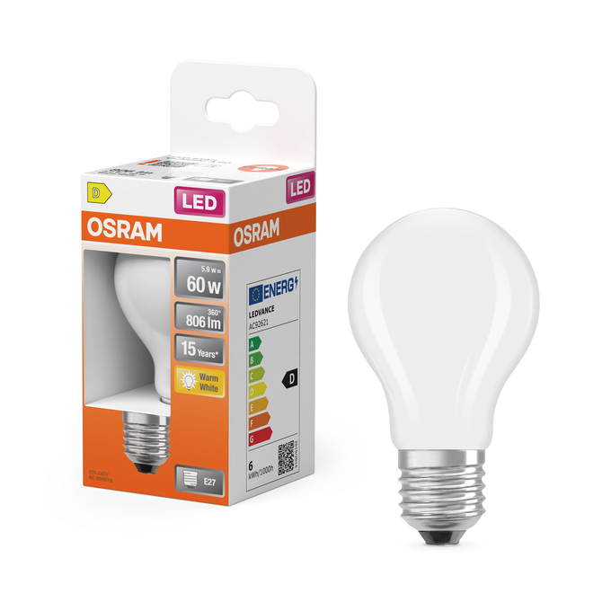 Osram Parathom Classic Filament | E27 | 5.9 W | Warm White