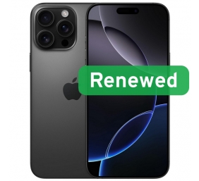 Apple Renew Grade A | Apple iPhone 16 Pro Max | Black | 6.9 " | Super Retina XDR OLED | 256 GB | 5G | iOS