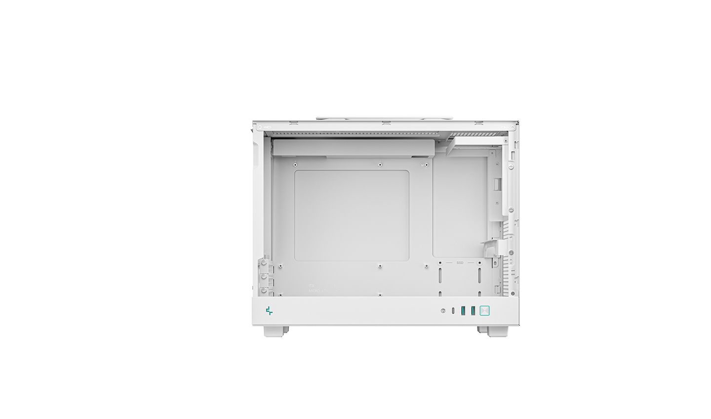 Deepcool Case | CH160 PLUS WH | White | Micro ATX | Power supply included No