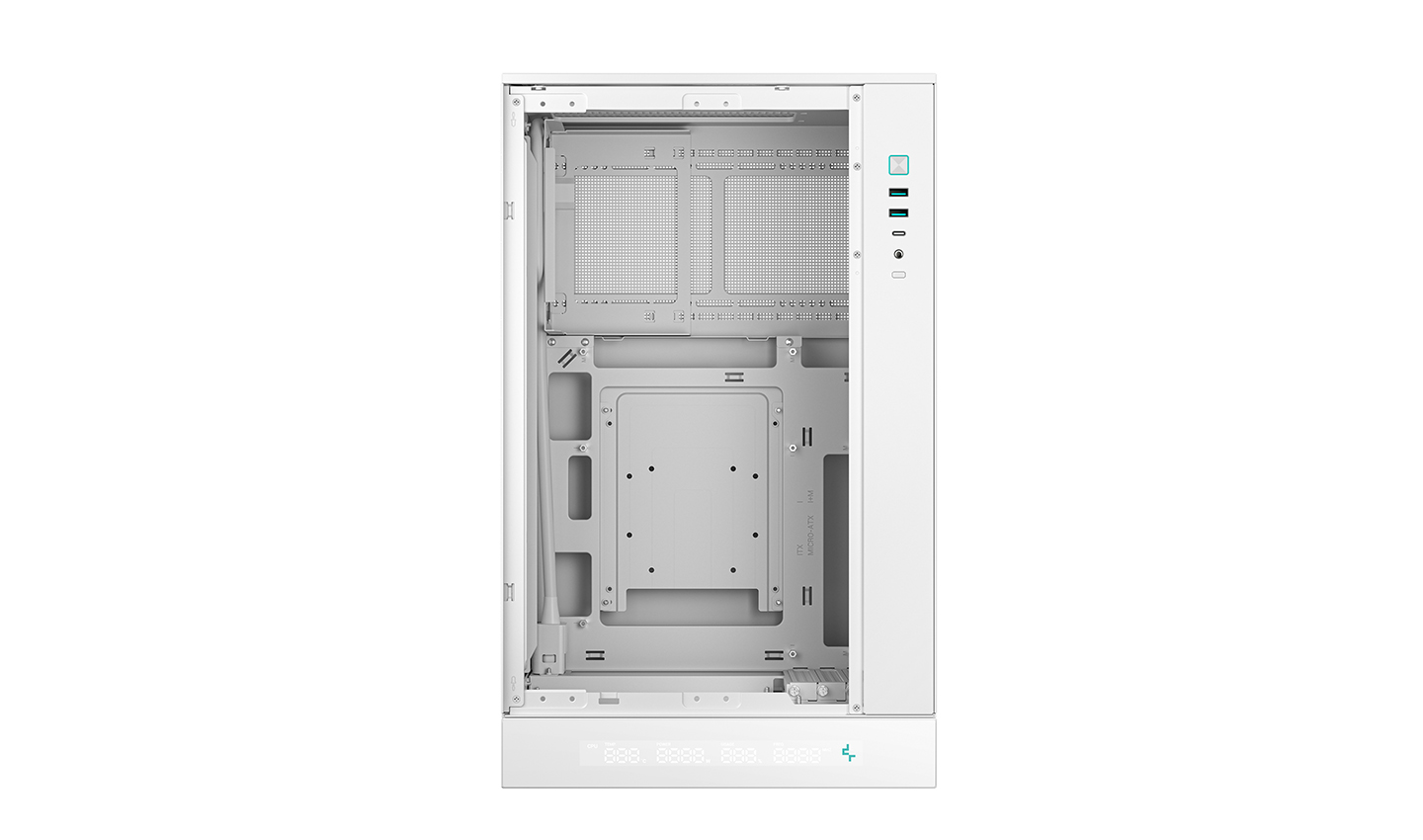 Deepcool Case | CH270 DIGITAL WH | White | Mini Tower | Power supply included No