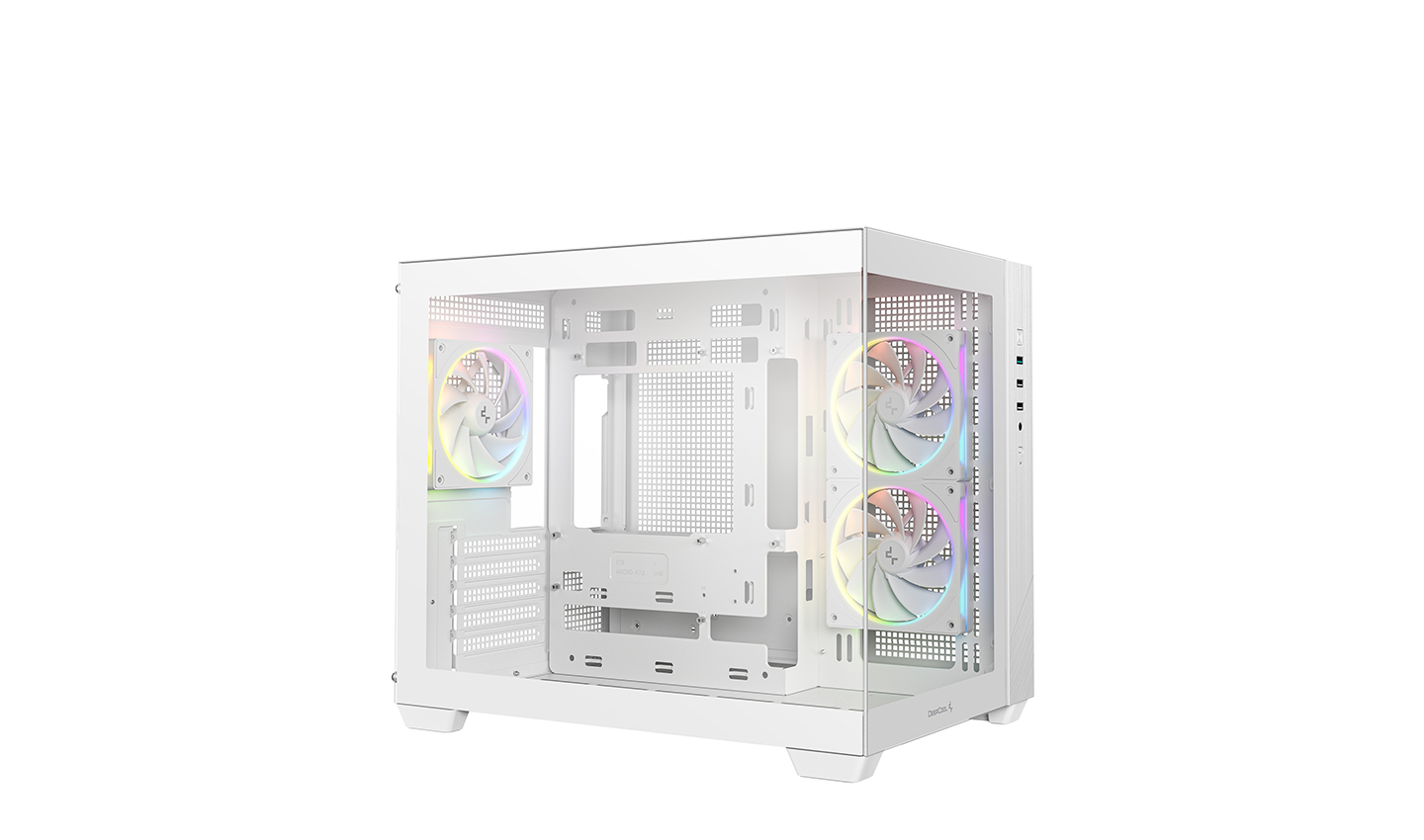 Deepcool Case | CG330 3F WH | White | Micro ATX | Power supply included No