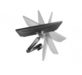 Up Up Premium Single Screen Monitoriaus laikiklis 17-32'', VESA 75x75, 100x100, Matinė juoda