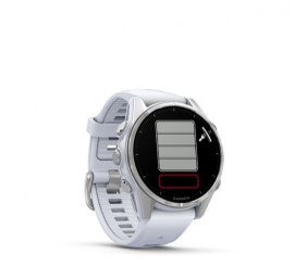Garmin Fenix 8 Išmanusis laikrodis 43 mm AMOLED Silver with Whitestone silicone band