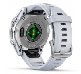 Garmin Fenix 8 Išmanusis laikrodis 43 mm AMOLED Silver with Whitestone silicone band