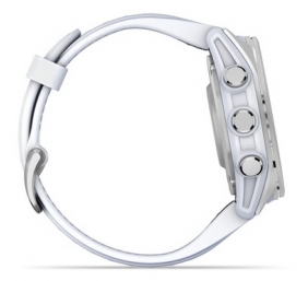 Garmin Fenix 8 Išmanusis laikrodis 43 mm AMOLED Silver with Whitestone silicone band