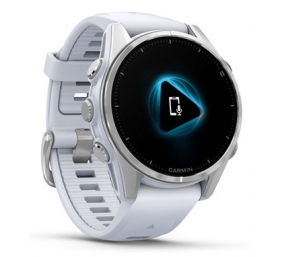 Garmin Fenix 8 Išmanusis laikrodis 43 mm AMOLED Silver with Whitestone silicone band