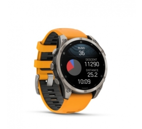 Garmin Fenix 8 Išmanusis laikrodis 47 mm AMOLED Sapphire,Titanium,Spark orange/Graphite sil. band