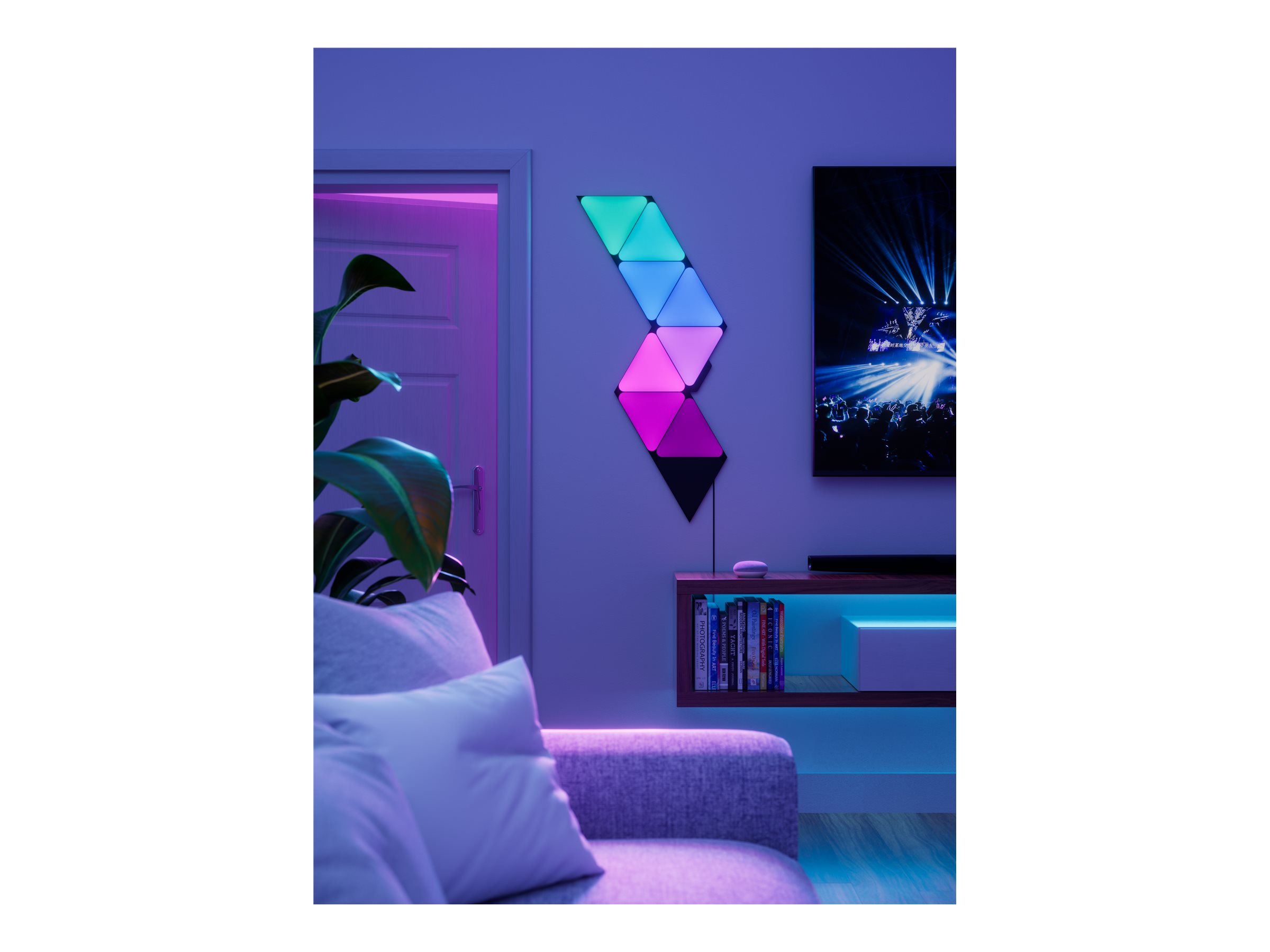 Nanoleaf | Shapes Black Triangles Expansion Pack (3 panels) | 42 W | WiFi
