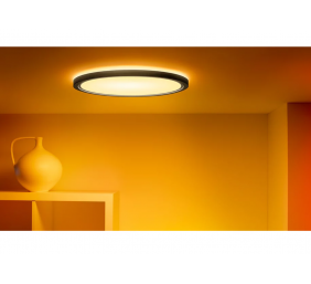 WiZ Smart WiFi SuperSlim Ceiling 545mm, Black | 32 W | 2200-6500 K (RGB)