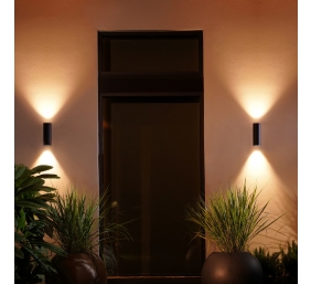 Philips Hue WCA Appear Outdoor Wall Lantern, Black | 8 W | 2000-6500 Hue White Colour Ambiance