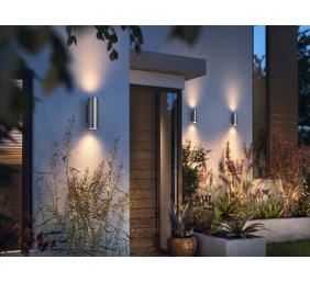 Philips Hue WCA Appear Outdoor Wall Lantern, Inox | 8 W | 2000-6500 Hue White Colour Ambiance