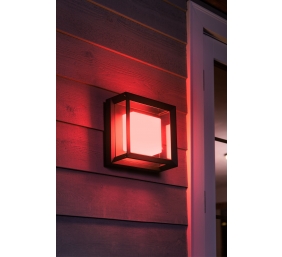 Philips Hue WCA Econic Outdoor Square Wall Lantern | 15 W | 2000-6500 Hue White Colour Ambiance