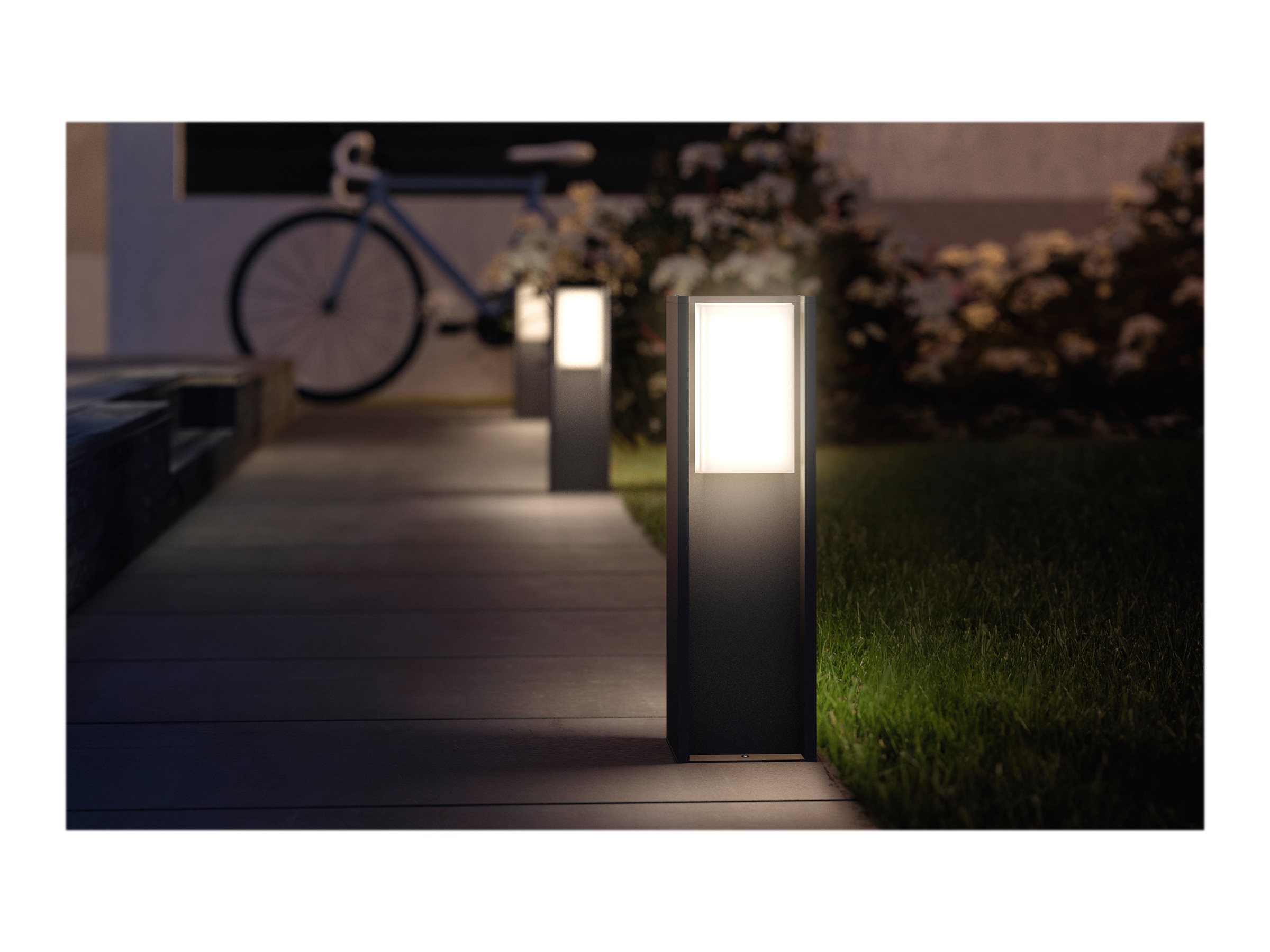 Philips Hue Turaco Outdoor Pedestal Lantern | E27 | 9 W | Warm white