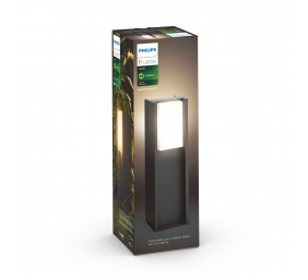 Philips Hue Turaco Outdoor Pedestal Lantern | E27 | 9 W | Warm white