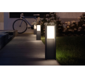 Philips Hue Turaco Outdoor Pedestal Lantern | E27 | 9 W | Warm white