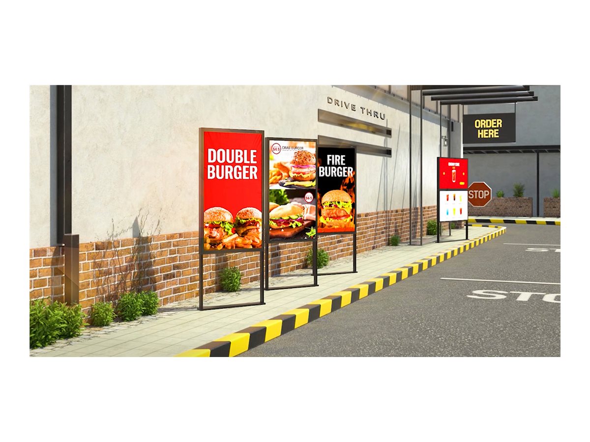 LG Outdoor Display | 55XE3P-B | 55 " | Landscape/Portrait | 24/7 | webOS | Wi-Fi | 3500 cd/m² | 9 ms | 178 ° | 178 °