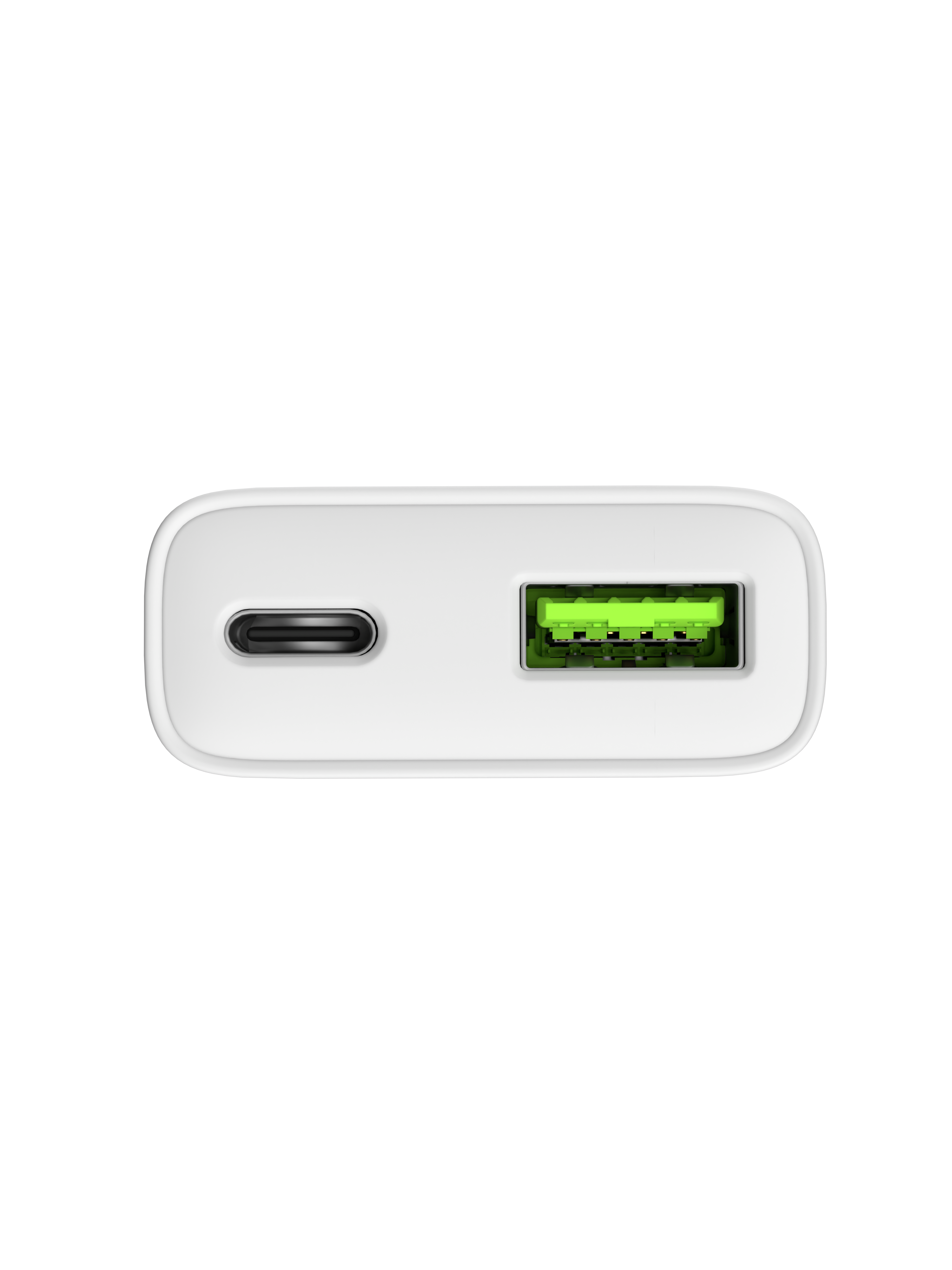 Natec Ribera USB Charger Gan Slim USB 1X USB-A + 1X USB-C 20W | NUC-2376