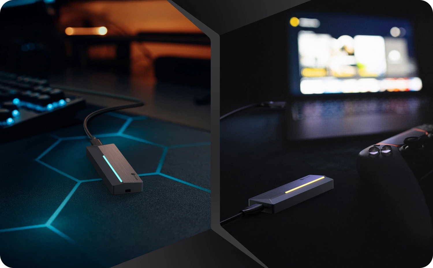 Raidsonic Icy Box M.2 SATA/NVMe SSD Enclosure with USB 3.2 Gen 2 Type-C and RGB light | Warranty IB-1826MCL-CU31 month(s)