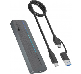 Raidsonic Icy Box M.2 SATA/NVMe SSD Enclosure with USB 3.2 Gen 2 Type-C and RGB light | Warranty IB-1826MCL-CU31 month(s)