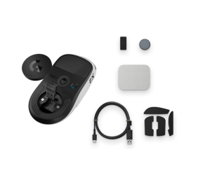 Logitech G Pro X2 Superstrike Belaidė žaidimų pelė RF Wireless 44000 DPI, Lunar Eclipse