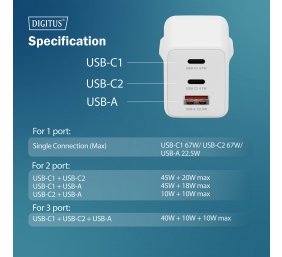 Digitus Battery charger, 67W | DA-10303
