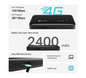 TP-Link M7005 4G LTE Mobile Wi-Fi Belaidis Maršrutizatorius