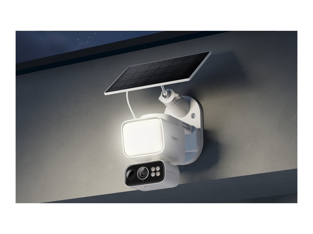 TP-LINK | Tapo C615F KIT | Solar-Powered Floodlight Pan/Tilt Security Camera Kit | 3 MP | F/1.6 | H.264 | MicroSD Card Up to 512 GB