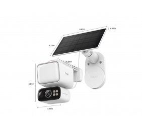 TP-LINK | Tapo C615F KIT | Solar-Powered Floodlight Pan/Tilt Security Camera Kit | 3 MP | F/1.6 | H.264 | MicroSD Card Up to 512 GB