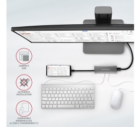 AXAGON | USB-C 10Gbps SPEEDSTER 5in1 hub (rev2.0) | HMC-5G2 | HDMI ports quantity 1