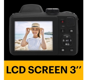 Kodak | Digital Camera | Pixpro AZ405 | 16 MP | Optical zoom 40x x | Display diagonal 3 " | Video recording | Black