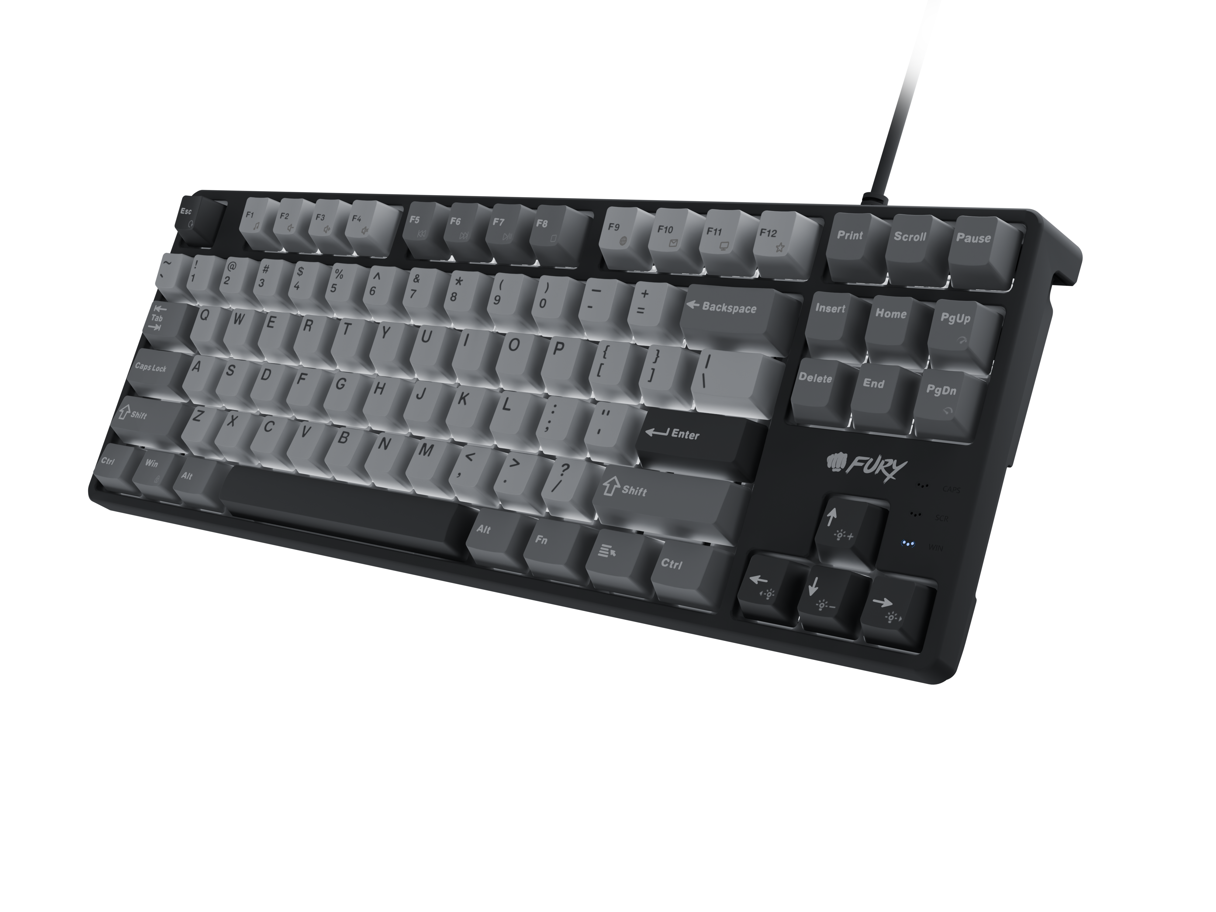Fury | Kanabo K2 | Gaming Keyboard | Wired | US | Linear | Black/Gray