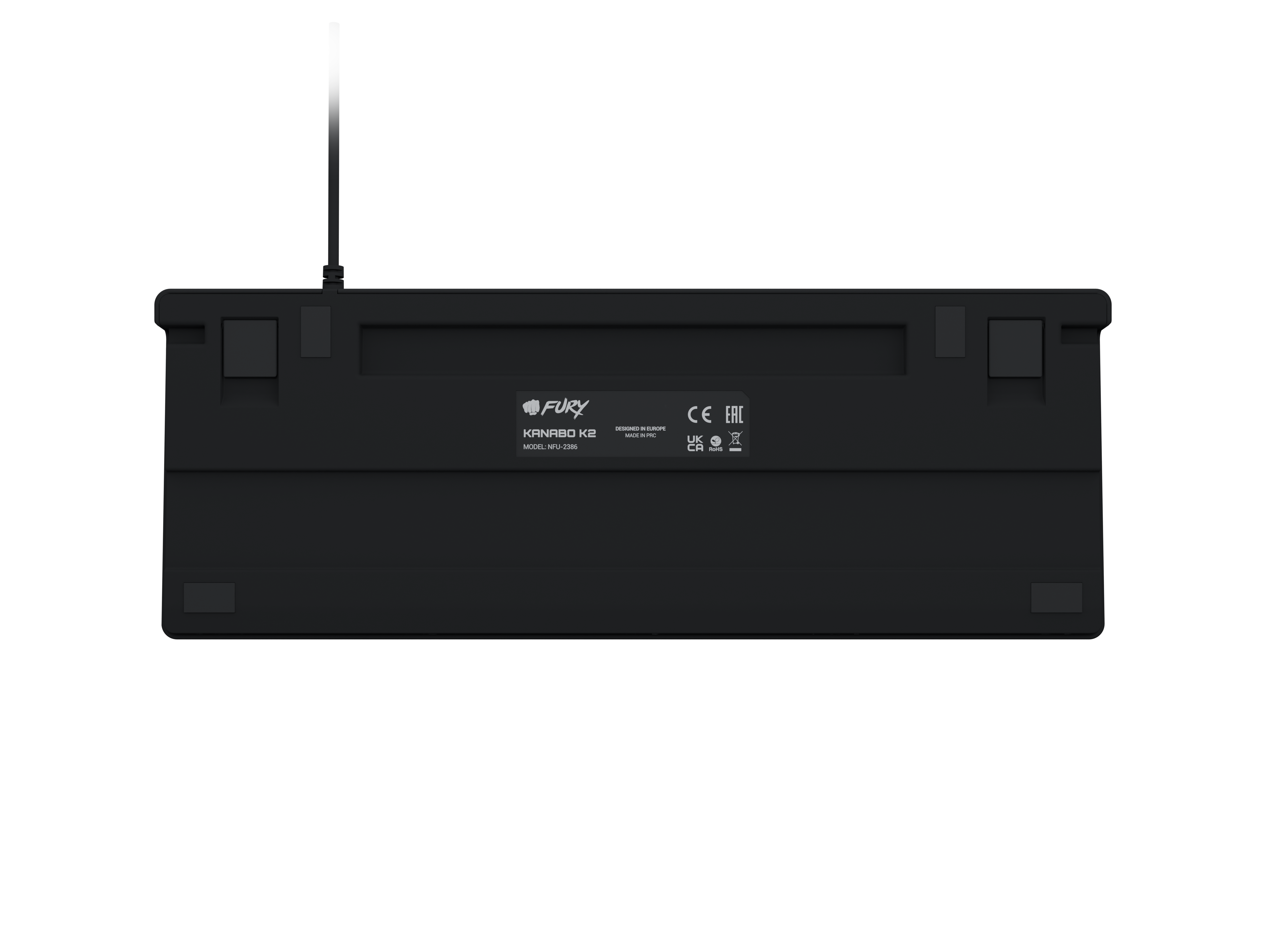 Fury | Kanabo K2 | Gaming Keyboard | Wired | US | Linear | Black/Gray