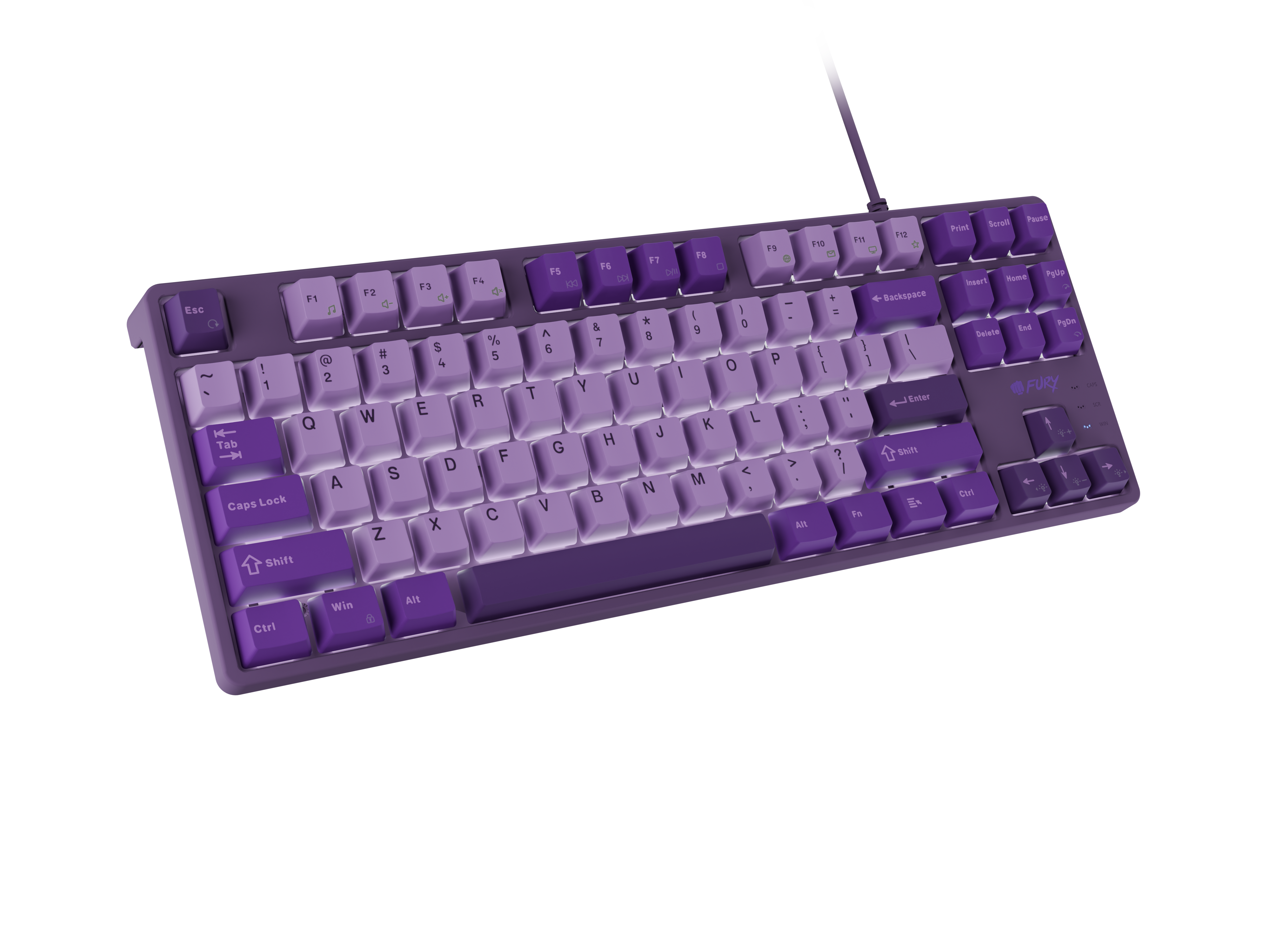 Fury | Kanabo K2 | Gaming Keyboard | Wired | US | Linear | Purple