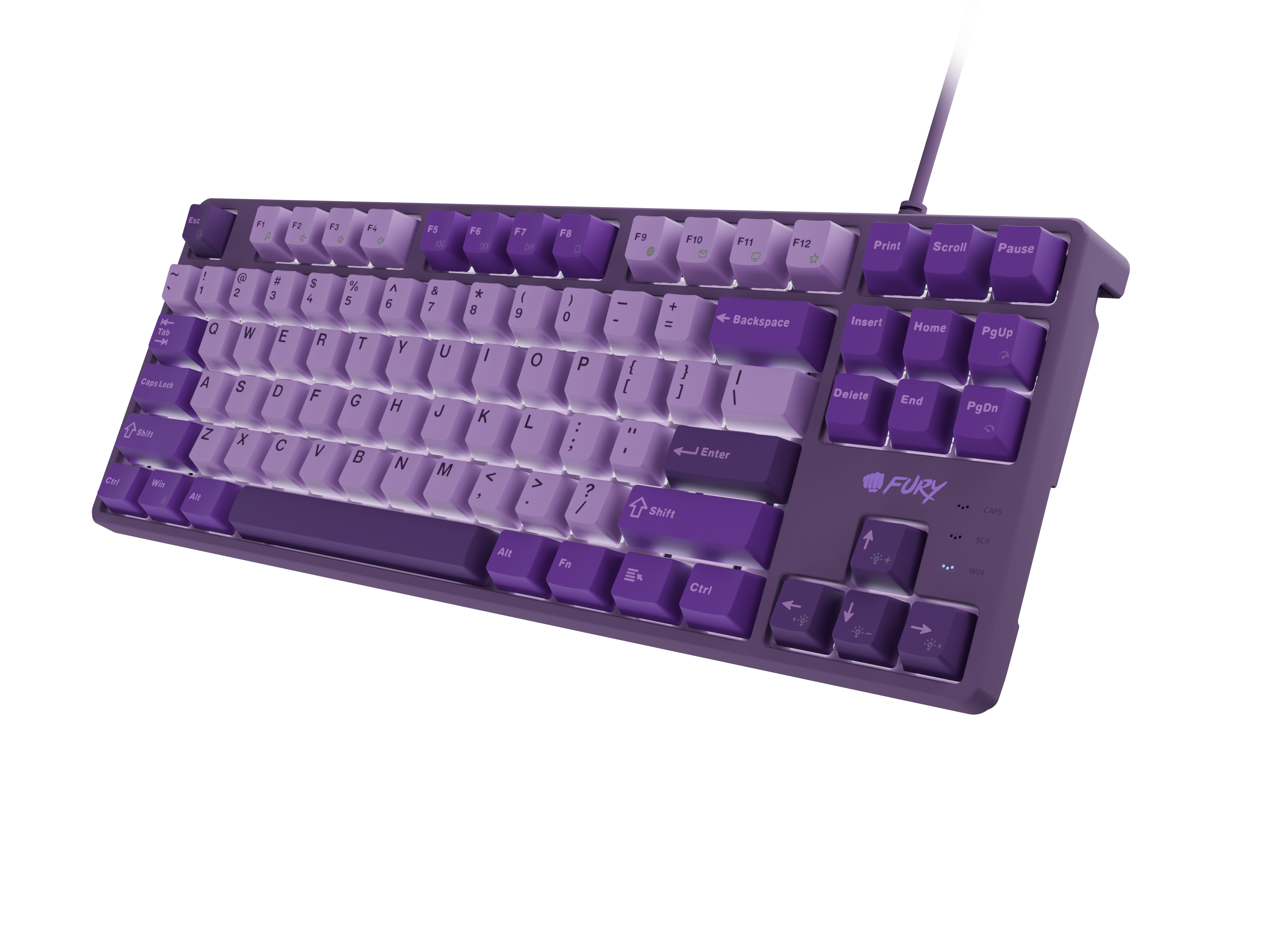 Fury | Kanabo K2 | Gaming Keyboard | Wired | US | Linear | Purple
