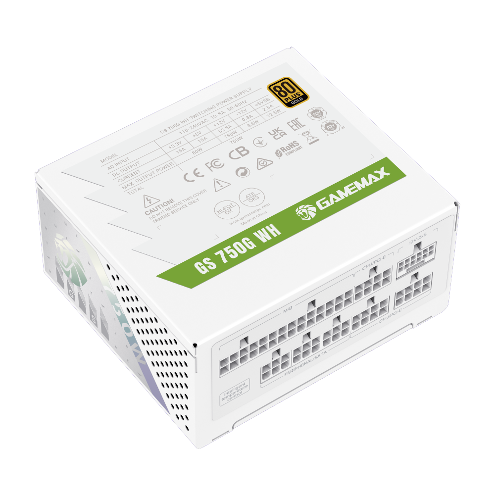 Gamemax PSU | GS 750G WH | 750 W | SFX | White | Full Modular