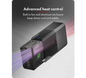 Raidsonic | RAID-System Dual bay, HDD/SSD USB 3.2 (Gen 2) with fan | IB-RD3720-CU3