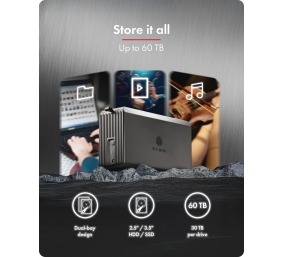 Raidsonic | RAID-System Dual bay, HDD/SSD USB 3.2 (Gen 2) with fan | IB-RD3720-CU3