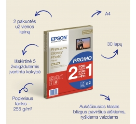 Premium Glossy Photo Paper 30 sheets | Photo | White | 255 g/m² | A4