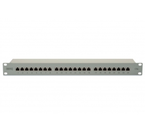Digitus | Patch Panel | DN-91524S | White | Category: CAT 5e; Ports: 24 x RJ45; Retention strength: 7.7 kg; Insertion force: 30N max | 48.2 x 4.4 x 10.9 cm