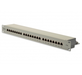 Digitus | Patch Panel | DN-91524S | White | Category: CAT 5e; Ports: 24 x RJ45; Retention strength: 7.7 kg; Insertion force: 30N max | 48.2 x 4.4 x 10.9 cm