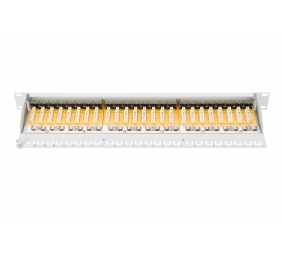 Digitus | Patch Panel | DN-91624S | White | Category: CAT 6; Ports: 24 x RJ45; Retention strength: 7.7 kg; Insertion force: 30N max | 48.2 x 4.4 x 10.9 cm