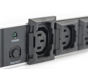 Digitus Aluminum outlet strip, IEC C14 plug | DN-95404 | Sockets quantity 10