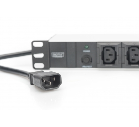 Digitus Aluminum outlet strip, IEC C14 plug | DN-95404 | Sockets quantity 10