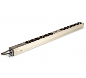 Digitus Aluminum Outlet Strip with overload protection | DN-95405 | Sockets quantity 12