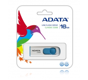 ADATA | C008 | 16 GB | USB 2.0 | White/Blue