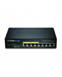 D-Link | 8-Port Gigabit PoE Switch (4xPoE) | DGS-1008P | Unmanaged | Desktop | Power supply type External